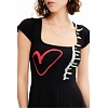 Dámské šaty DESIGUAL LISA 2000 BLACK - DESIGUAL - 23SWVK12 2000 VEST LISA