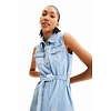 Dámské šaty DESIGUAL VIRGINNIE 5053 BLUE - DESIGUAL - 23SWVD06 5053 VEST VIRGINNIE