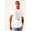 Pánské triko GARCIA mens T-shirt ss 50 white