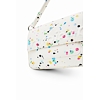 Dámská kabelka DESIGUAL NEON ART  PUKHET MINI 1001 WHITE - DESIGUAL - 23SAXP92 1001 BAG NEON ART  PUKHET MINI
