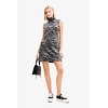 Dámské šaty DESIGUAL SAFARUTI 2003 BLACK - DESIGUAL - 23WWVK98 2003 VEST SAFARUTI