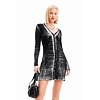 Dámské šaty DESIGUAL ASTURIAS 2000 BLACK - DESIGUAL - 23WWVF09 2000 VEST ASTURIAS