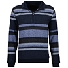 Pánský svetr RAGMAN Mock neck stripe 711  DUNKELBLAU - Ragman - 3414160 711 Mock neck stripe
