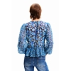 Dámská halenka DESIGUAL 24SWBW17 5000 BLUS_ZOÉ 5000 BLUE - DESIGUAL - 24SWBW17 5000 BLUS_ZOÉ