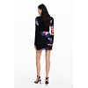 Dámské šaty DESIGUAL 24WWVK34 2000 VEST PENSEE LACROIX 2000 BLACK - DESIGUAL - 24WWVK34 2000 VEST PENSEE LACROIX