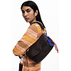 Dámská kabelka DESIGUAL 25WAXP70 6009 BAG HALF LOGO TROKEL CHOCO 6009 BROWN - DESIGUAL - 25WAXP70 6009 BAG HALF LOGO TROKEL CHOCO