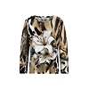 Dámské triko HAJO D Shirt Blüten-Leo-Druck RH Hnědá - HAJO - 10605 231 D Shirt Blüten-Leo-Druck RH
