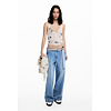 Dámský svetr DESIGUAL ESTOCOLMO Bílá - DESIGUAL - 25WWJF14 1011 JERS ESTOCOLMO
