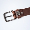Pásek PME LEGEND Belt with metal buckle Hnědá - PME LEGEND - PBE2508962 771 Belt with metal buckle