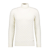 Pánský svetr RAGMAN Roll neck cable Bílá