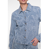 Dámská bunda Geisha Jeansjacket flower Modrá - Geisha - 65005-10 830 Jeansjacket jacquard flower