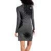 Dámské šaty DESIGUAL VEST CELIA 2043 GRIS VIGORE OSCURO - DESIGUAL - 58V20X9 2043 VEST_CELIA