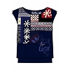 Dámské triko DESIGUAL TS_SEX 5000 NAVY - DESIGUAL - 61T26F1 5000 TS_SEX