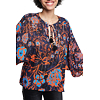 Dámská halenka DESIGUAL BLUS_SIENA 7026 SUNSET - DESIGUAL - 20SWBW35 7026 BLUS_SIENA