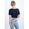 Dámská halenka GARCIA ladies T-shirt ss 292 dark moon - GARCIA - GS000102 292 ladies T-shirt ss
