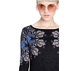 Dámské triko DESIGUAL CANNES 2000 BLACK - DESIGUAL - 20WWTKBM 2000 TS_CANNES