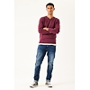 Pánský svetr GARCIA mens pullover 2541 raspberry - GARCIA - Z1084 2541 mens pullover