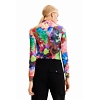 Dámská halenka DESIGUAL ROYAL 9019 MATERIAL FINISHES - DESIGUAL - 23SWTKBQ 9019 TS ROYAL