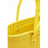 Dámská kabelka DESIGUAL BASKET BRAIDED ZAIRE 8018 YELLOW - DESIGUAL - 23SAXO17 8018 BAG BASKET BRAIDED ZAIRE