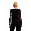 Dámská halenka DESIGUAL HERY 2000 BLACK - DESIGUAL - 23WWTKBQ 2000 TS HERY