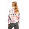 Dámská mikina DESIGUAL PAPER 1000 WHITE - DESIGUAL - 23WWSK08 1000 SWEAT PAPER