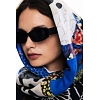 Dámský šátek DESIGUAL 24WAWA05 5000 FOU PATCH RECTANGLE 5000 BLUE - DESIGUAL - 24WAWA05 5000 FOU PATCH RECTANGLE