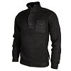 Pánský svetr NO EXCESS 70230911 20 Pullover high neck half bttn 20 black