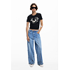 Dámské triko DESIGUAL 25WWTK04 2000 TS LETTER CORE 2000 BLACK - DESIGUAL - 25WWTK04 2000 TS LETTER CORE
