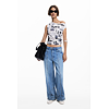 Dámské triko DESIGUAL 25WWTK10 1000 TS BREAKING NEWS 1000 WHITE - DESIGUAL - 25WWTK10 1000 TS BREAKING NEWS