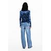 Dámský svetr DESIGUAL 25WWJF12 5016 JERS KASSIDY 5016 BLUE - DESIGUAL - 25WWJF12 5016 JERS KASSIDY