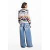 Dámský svetr DESIGUAL 25WWJF21 1011 JERS WASILLA 1011 WHITE - DESIGUAL - 25WWJF21 1011 JERS WASILLA