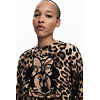 Dámský svetr DESIGUAL 25WWJF43 6001 JERS MINNIE 6001 BROWN - DESIGUAL - 25WWJF43 6001 JERS MINNIE