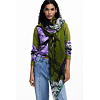 Dámský šátek DESIGUAL 25WAWA02 4000 FOU FLOWERS LACROIX 4000 GREEN - DESIGUAL - 25WAWA02 4000 FOU FLOWERS LACROIX