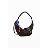 Dámská kabelka DESIGUAL 25WAXPAX 6009 BAG HALF LOGO ZANTE CHOCO 6009 BROWN - DESIGUAL - 25WAXPAX 6009 BAG HALF LOGO ZANTE CHOCO