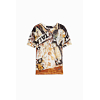 Dámské triko DESIGUAL KATRINA Hnědá - DESIGUAL - 25WWTF03 6007 TS KATRINA