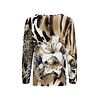 Dámské triko HAJO D Shirt Blüten-Leo-Druck RH Hnědá - HAJO - 10605 231 D Shirt Blüten-Leo-Druck RH