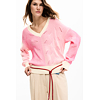 Dámský svetr DESIGUAL BRISTOL Růžová - DESIGUAL - 26SWJF39 3049 JERS BRISTOL