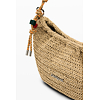 Dámská kabelka DESIGUAL HALF LOGO RAFFIA WAVERLY Béžová - DESIGUAL - 26SAXO01 1014 BAG HALF LOGO RAFFIA WAVERLY