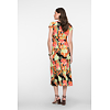 Dámské letní šaty Geisha Dress v-neck AOP Oranžová - Geisha - 67153-60 JANE 220 Dress v-neck sleeveless jersey AOP