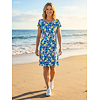 Dámské letní šaty HAJO Da Kleid RH Schulter Modrá - HAJO - 10884 605 Da Kleid RH Schulter