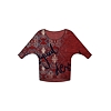 Dámské triko DESIGUAL NISA 3007 BORGONA - DESIGUAL - 18WWTK86 3007 TS NISA