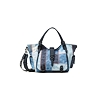 Dámská kabelka DESIGUAL PATCH DENIM 5008 DENIM DARK BLUE - DESIGUAL - 21SAXD11 5008 BOLS_ PATCH DENIM_ROTTERDA
