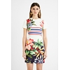 Dámské šaty DESIGUAL SAIFO 1000 BLANCO - DESIGUAL - 21SWVK75 1000 VEST_SAIFO