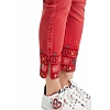 Dámské kalhoty DESIGUAL DELFOS 3053 ROJO MARINE - DESIGUAL - 21WWPN16 3053 PANT_DELFOS