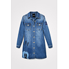 Dámské šaty DESIGUAL MICKEY PATCH 5008 DENIM DARK BLUE - DESIGUAL - 22SWVD06 5008 VEST_MICKEY PATCH