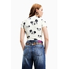 Dámské triko DESIGUAL FACES MICKEY 1001 CRUDO - DESIGUAL - 22WWQK08 1001 BODY_FACES MICKEY
