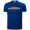 Pánské triko HELLY HANSEN RWB GRAPHIC T-SHIRT 607 DEEP FJORD - Helly Hansen - 53763 607 RWB GRAPHIC T-SHIRT