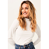 Dámské triko GARCIA ladies T-shirt ls 53 off white