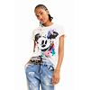 Dámské triko DESIGUAL MICKEY CRASH 1000 WHITE