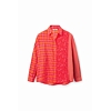 Dámská košile DESIGUAL ELY 7002 ORANGE - DESIGUAL - 23SWCW02 7002 CAM ELY